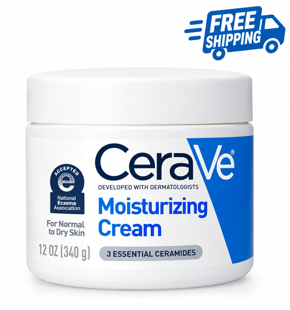 CeraVe Moisturizing Cream 12 oz 340g 3 Essential Ceramides Dry Skin